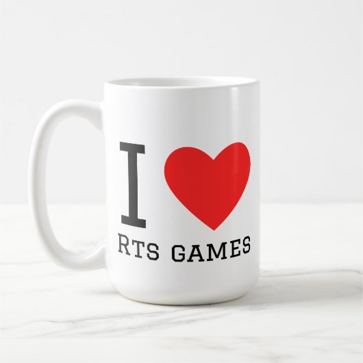 RTSゲーム大好き コーヒーマグカップ (左)