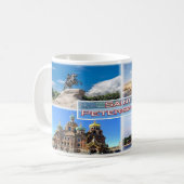 RUサンクトペテルブルク – ブロンズホースマン – エルミタージュ コーヒーマグカップ (正面左)