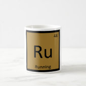 Ru -連続したスポーツ化学周期表 コーヒーマグカップ (中央)