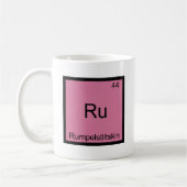 Ru - Rumpelstiltskin化学要おもしろい素T型 コーヒーマグカップ (左)
