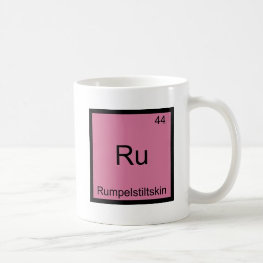 Ru - Rumpelstiltskin化学要おもしろい素T型 コーヒーマグカップ (右)