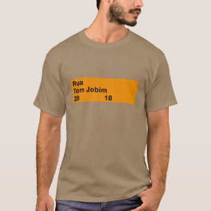 RuaトムJobim、リオデジャネイロの道路標識 Tシャツ