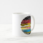 Ruanda Ruandisch Deutsch Deutschland Baum Wurzel コーヒーマグカップ (正面右)