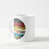 Ruanda Ruandisch Deutsch Deutschland Baum Wurzel コーヒーマグカップ (正面左)