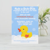 RUB-A-DUB-DUBのベビーシャワーか誕生日の招待状 招待状 (スタンド正面)