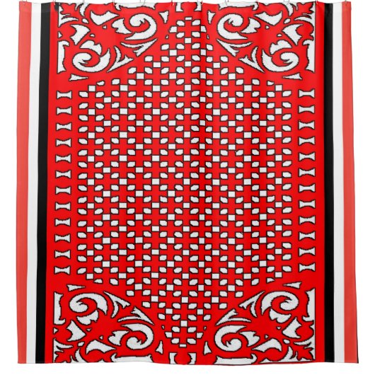 Rub-a-Dub-Dubフローラシャワーカーテン シャワーカーテン (正面)