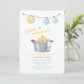 Rub A Dub Dub 赤ちゃんお披露目パーティー 招待状 (スタンド正面)