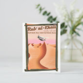 Rub' al Khaliサウジアラビアのバケーションポスター。 ポストカード (スタンド正面)