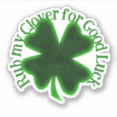 Rub My Clover St. Patrick's Day シール (正面)