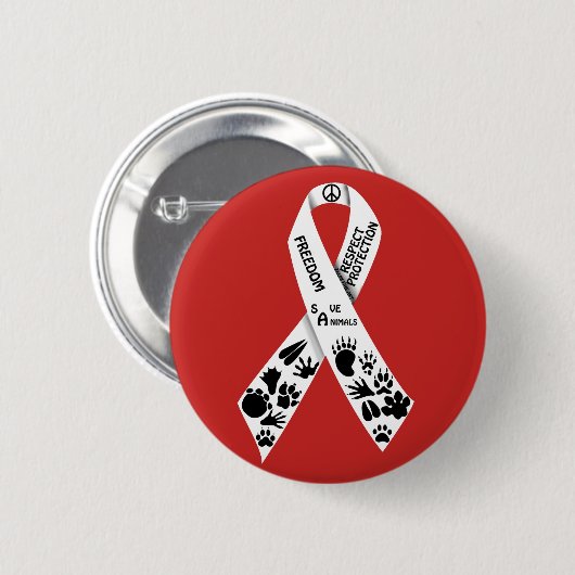 ruban blanc 缶バッジ (正面&裏面)