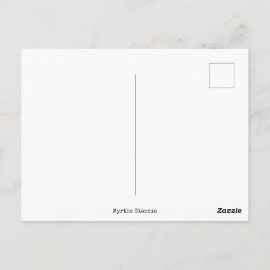 Rubber Chicken screaming Coffee Postcard ポストカード (裏面)