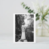 Rubber Chicken with Acorn Hat ポストカード (スタンド正面)