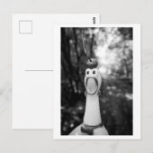 Rubber Chicken with Acorn Hat ポストカード (正面/裏面)