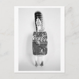 Rubber chicken with soda can dress - Coq à Cola ポストカード