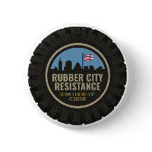 Rubber City Resistance バッジ - 新ロゴ