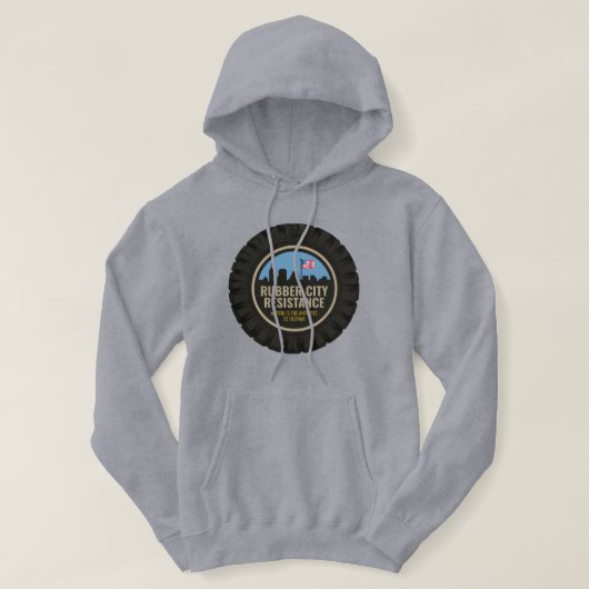 Rubber City Resistance Hoodie パーカ (デザイン正面)