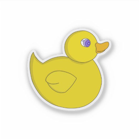 Rubber Duck シール (正面)