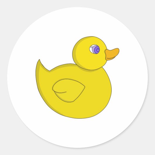 Rubber Duck ラウンドシール (正面)