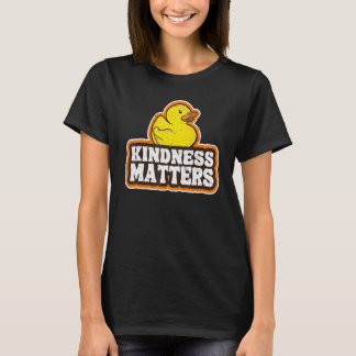 Rubber Duck Anti Bullying Rainbow Kindness Matters Tシャツ