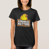 Rubber Duck Anti Bullying Rainbow Kindness Matters Tシャツ (正面)