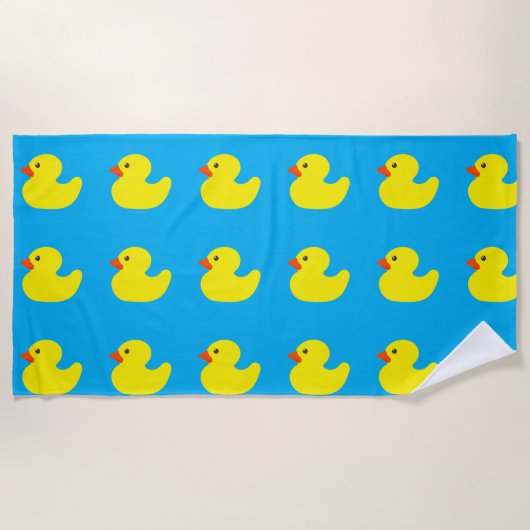 Rubber Duck Beach Towel ビーチタオル (正面)