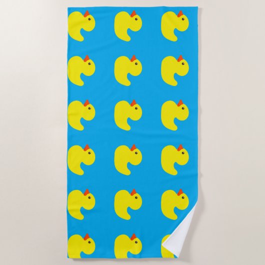 Rubber Duck Beach Towel ビーチタオル (正面)