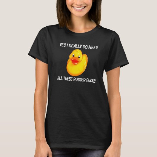 Rubber Duck For Men Women Kids Rubber Ducks Duckie Tシャツ (正面)