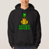 Rubber Duck Four Leaf C Leprechaun Hat St Patrick' パーカ (正面)