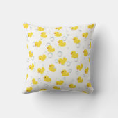 Rubber Duck Throw Pillow | Cute Nursery & Kids クッション (裏面)