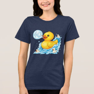 Rubber duck with bubble 40 bingo shirt トライブレンドＴシャツ