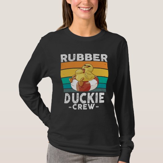 Rubber Duck Yellow Duckie Crew Bath Ducks Duckling Tシャツ (正面)
