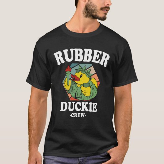Rubber Duck Yellow Duckie Crew Bath Ducks Duckling Tシャツ (正面)