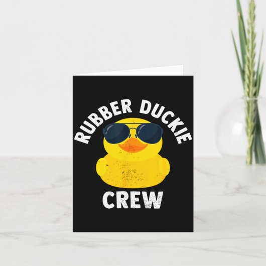 Rubber Duckie Crew Funny Rubber Duck カード (正面)
