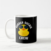 Rubber Duckie Crew Funny Rubber Duck コーヒーマグカップ (左)