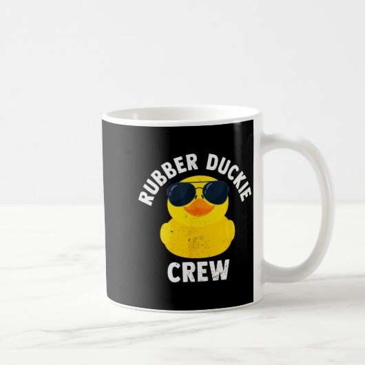 Rubber Duckie Crew Funny Rubber Duck コーヒーマグカップ (右)