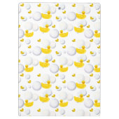 Rubber ducks and bubbles pattern クリップボード (裏面)