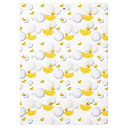 Rubber ducks and bubbles pattern クリップボード (裏面)