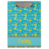 Rubber ducks and bubbles pattern クリップボード (正面)