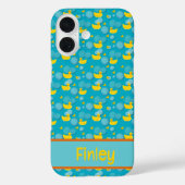 Rubber ducks and bubbles pattern Case-Mate iPhoneケース (裏面)