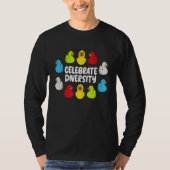 Rubber Ducks Celebrate diversity Tシャツ (正面)