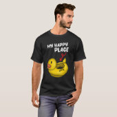 Rubber Ducks My happy place Tシャツ (正面フル)