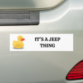 Rubber ducky bumper sticker バンパーステッカー (車上)