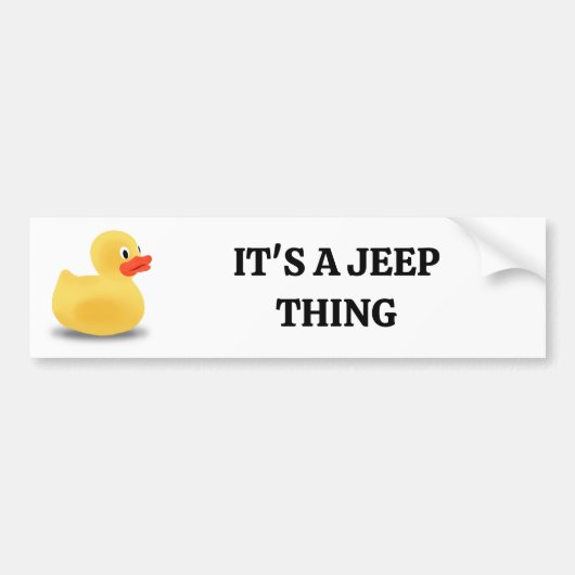 Rubber ducky bumper sticker バンパーステッカー (正面)