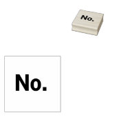 Rubber Stamp 2" x 2": No. ラバースタンプ (押印)