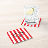 Rubbing Elbows Since 1950 - True Red Custom Design ペーパーコースター (インサイチュ)