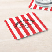 Rubbing Elbows Since 1950 - True Red Custom Design ペーパーコースター (アングル)