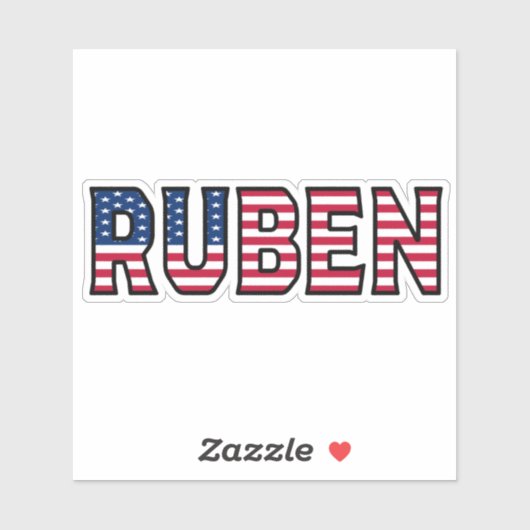 Ruben Name Vorname USA Sticker Stickerset シール (シート)