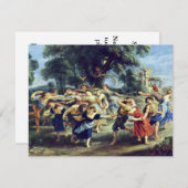 Rubensピーターポール(最も最高のな質)著納屋のダンス 招待状 (正面/裏面)