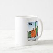 Rubesの漫画のクラシックによって蒸気を発する野菜 コーヒーマグカップ (正面右)