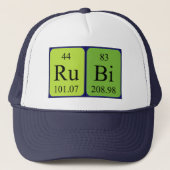 Rubi周期表名hat キャップ (正面)